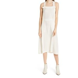 Rag & Bone Antique White Sleeveless Square Neck Adrian Apron Dress Size XXs